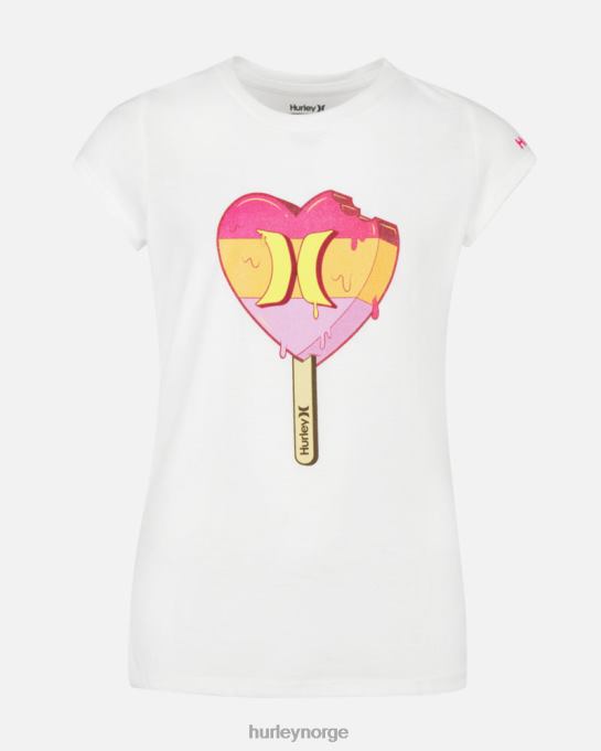 klær barn Hurley kjærlighet ved første bit t-skjorte hvit R406L616