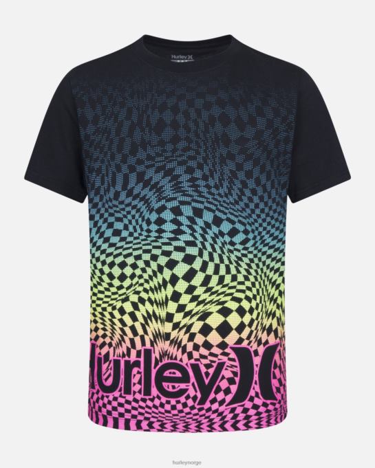 klær barn Hurley rutete t-skjorte svart R406L608