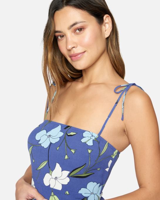 klær kvinner Hurley valmue minikjole mørke blå R406L590