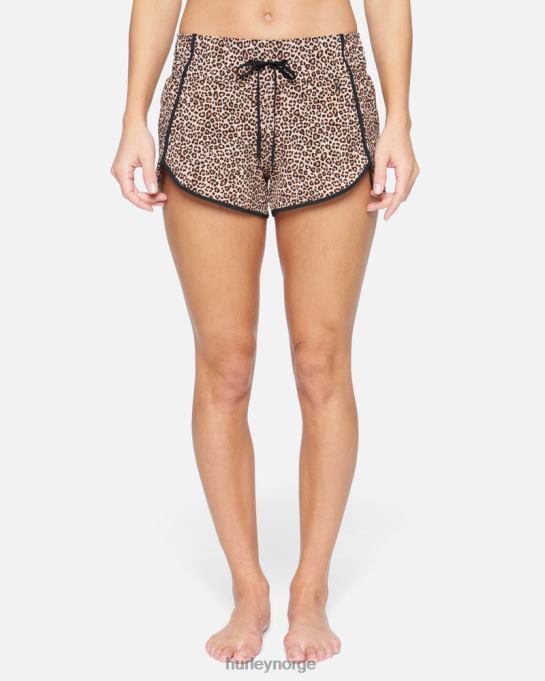 klær kvinner Hurley aquas leopard 2,5" boardshort brunt sukker R406L482