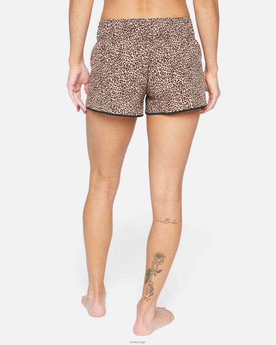 klær kvinner Hurley aquas leopard 2,5" boardshort brunt sukker R406L482