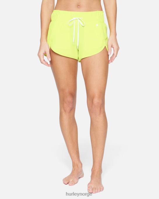 klær kvinner Hurley aquas solid 2,5" boardshort neon lime R406L520