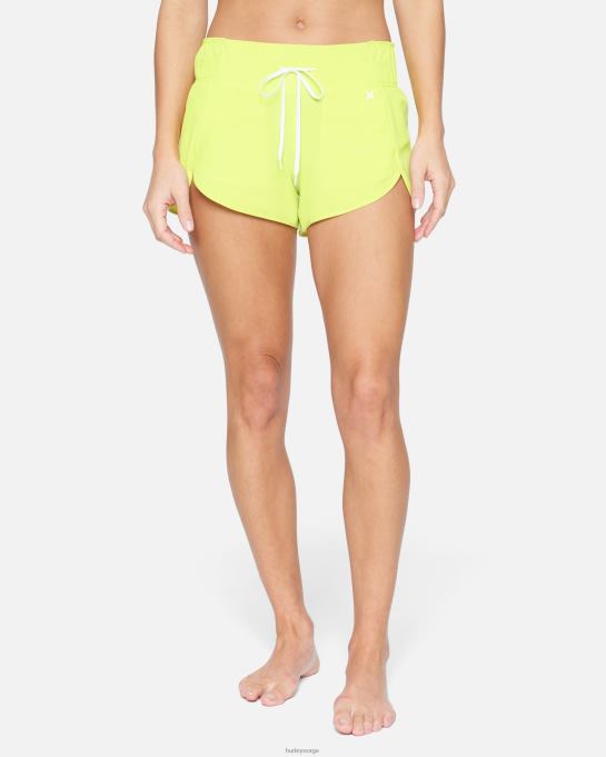 klær kvinner Hurley aquas solid 2,5" boardshort neon lime R406L520