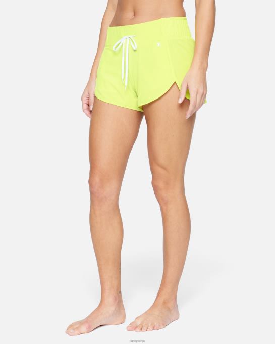 klær kvinner Hurley aquas solid 2,5" boardshort neon lime R406L520