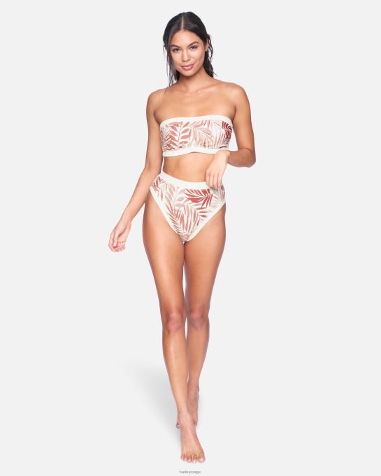 klær kvinner Hurley blokk fest høy midje bunn sedertre multi R406L544