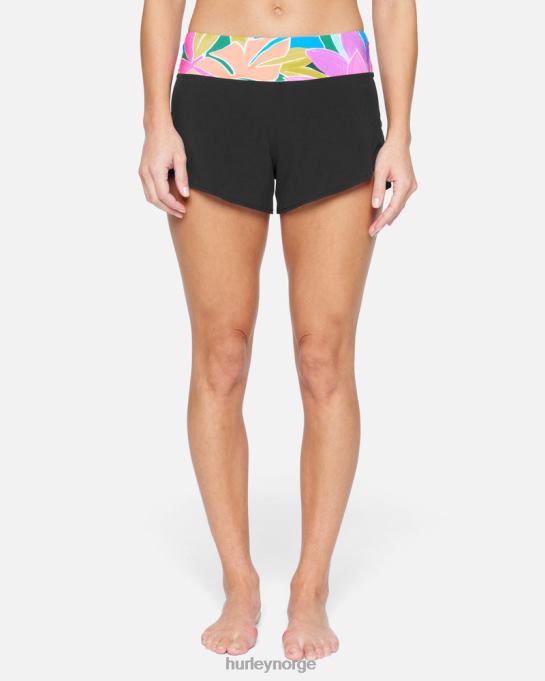 klær kvinner Hurley isla 2,5" brettshorts med myk midje svart R406L485
