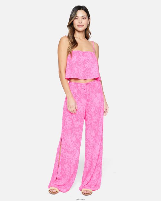 klær kvinner Hurley jungle walk firkantet hals swing tank rosa punch R406L470