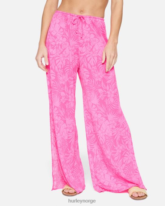 klær kvinner Hurley jungle walk side split bukse rosa punch R406L471