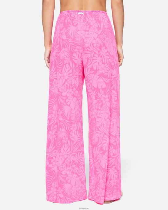klær kvinner Hurley jungle walk side split bukse rosa punch R406L471