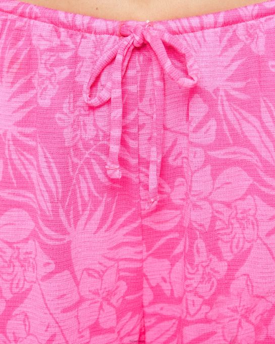 klær kvinner Hurley jungle walk side split bukse rosa punch R406L471