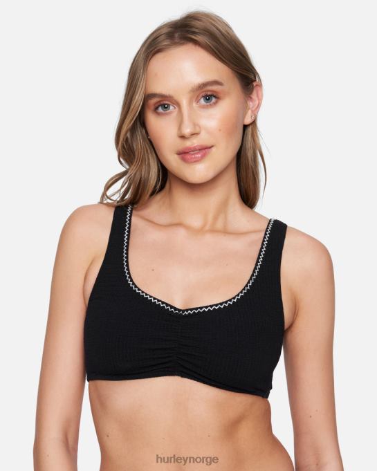 klær kvinner Hurley kyst bralette svart hvit R406L475