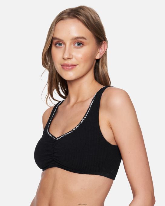 klær kvinner Hurley kyst bralette svart hvit R406L475