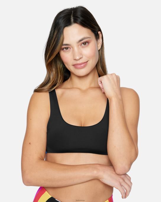 klær kvinner Hurley nascar vendbar scoop topp foran svart hvit R406L497