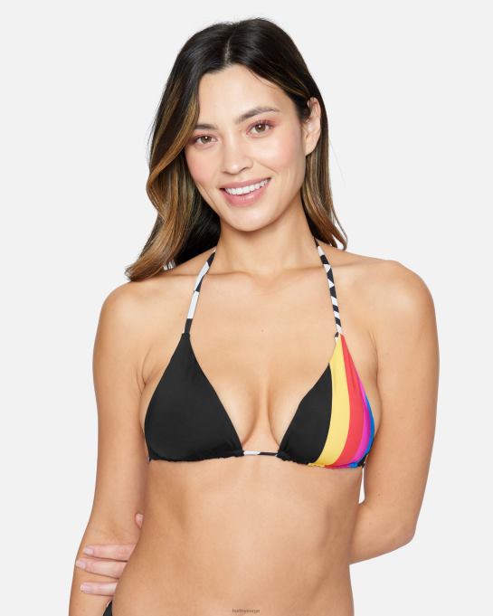 klær kvinner Hurley nascar vendbar trekant topp svart hvit R406L502