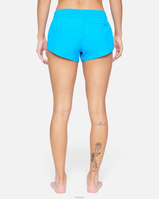 klær kvinner Hurley phantom solid 2,5" boardshort blå takt R406L492