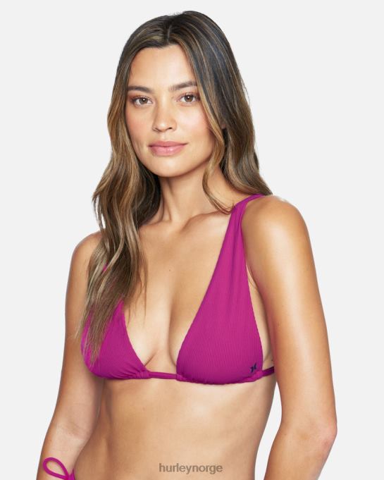 klær kvinner Hurley ribbe høy trekant topp sangria R406L532