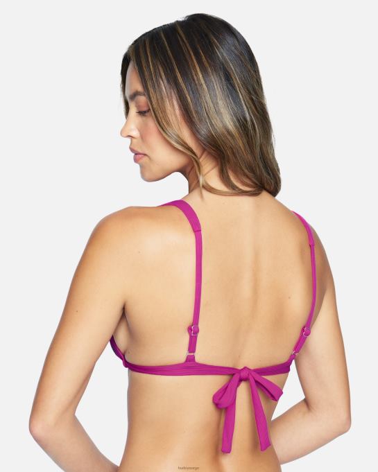 klær kvinner Hurley ribbe høy trekant topp sangria R406L532