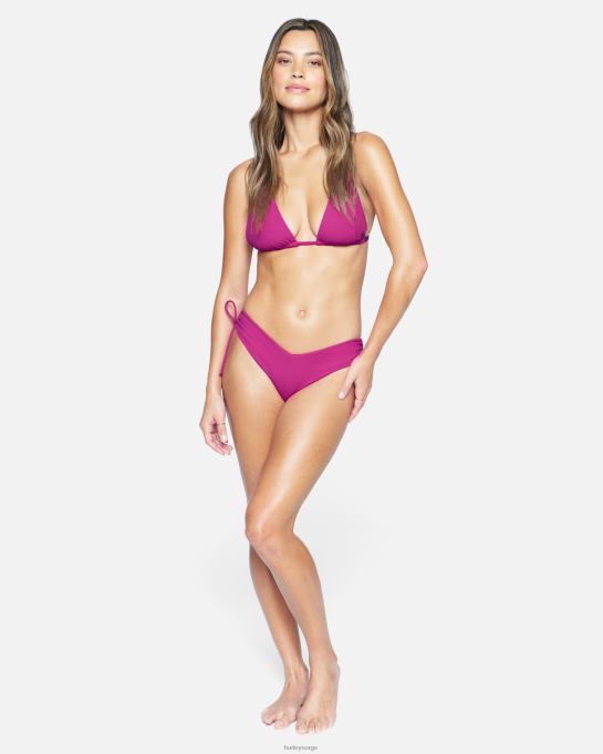 klær kvinner Hurley ribbe høy trekant topp sangria R406L532