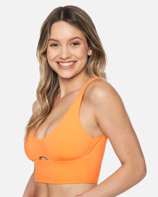 klær kvinner Hurley x moore aloha max beach break lang linje bikini topp søt mandarin R406L539