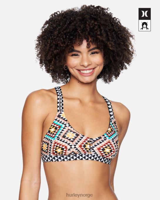 klær kvinner Hurley x surf max scoop bikini topp mosaikk geo R406L541