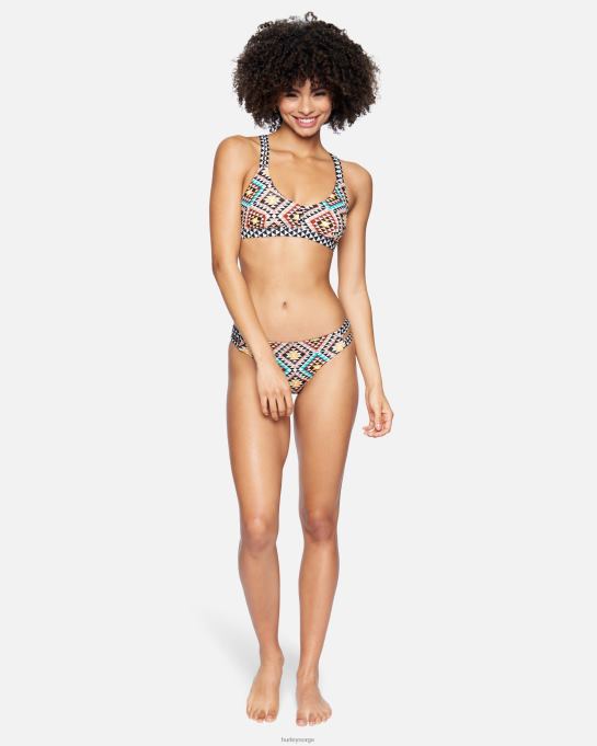 klær kvinner Hurley x surf max scoop bikini topp mosaikk geo R406L541
