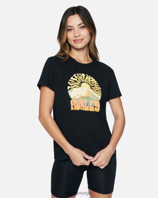 klær kvinner Hurley funk avslappet kjæreste-t-skjorte kaviar R406L563