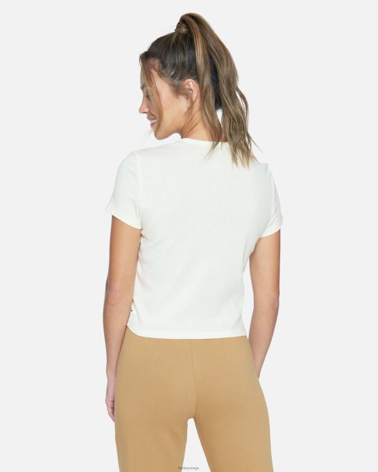 klær kvinner Hurley mingo rib tee marshmallow R406L562