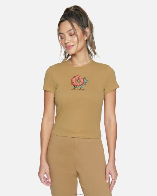 klær kvinner Hurley nadya rib-t-skjorte iskaffe R406L572