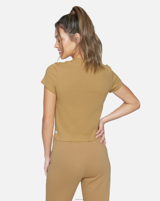 klær kvinner Hurley nadya rib-t-skjorte iskaffe R406L572