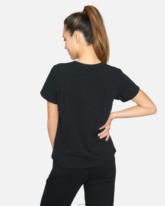 klær kvinner Hurley nascar racerbil klassisk t-skjorte svart R406L571