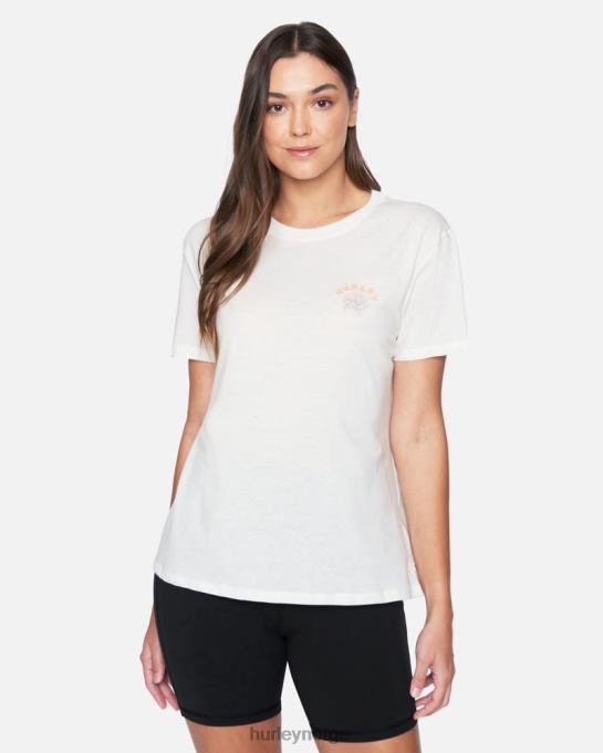 klær kvinner Hurley sophia vasket avslappet kjæreste-t-skjorte marshmallow R406L504