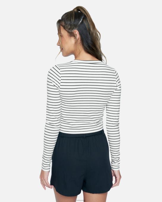 klær kvinner Hurley sophie fitted t-skjorte matestripe R406L578