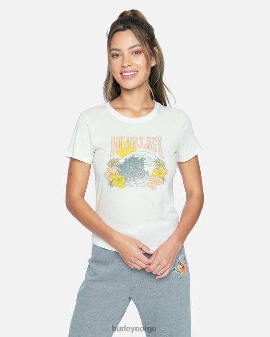 klær kvinner Hurley tidlig perfekt crew tee marshmallow R406L579