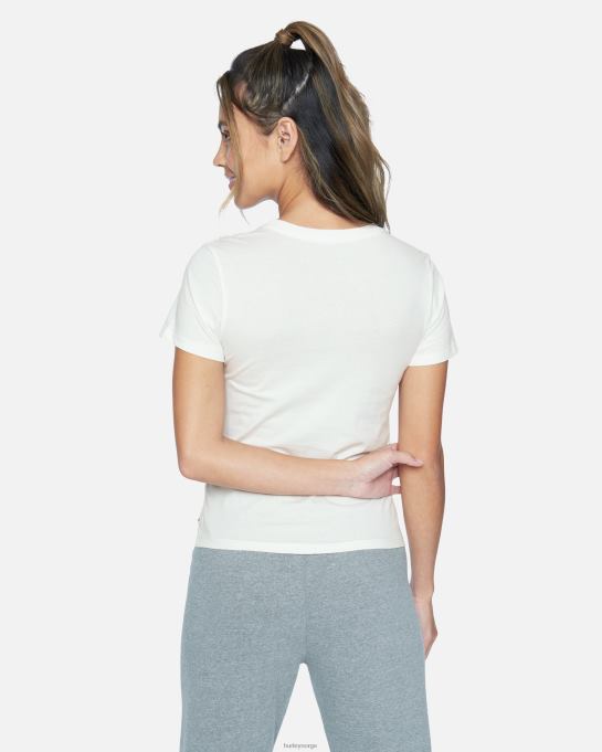 klær kvinner Hurley tidlig perfekt crew tee marshmallow R406L579