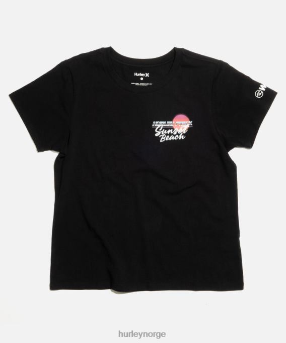 klær kvinner Hurley wsl pro kortermet damet-skjorte svart R406L565