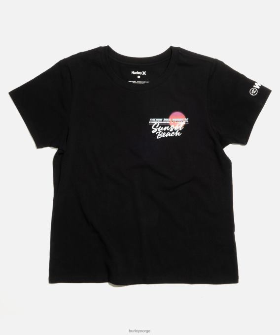 klær kvinner Hurley wsl pro kortermet damet-skjorte svart R406L565