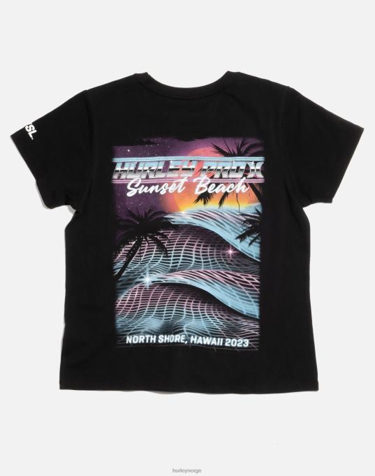 klær kvinner Hurley wsl pro kortermet damet-skjorte svart R406L565