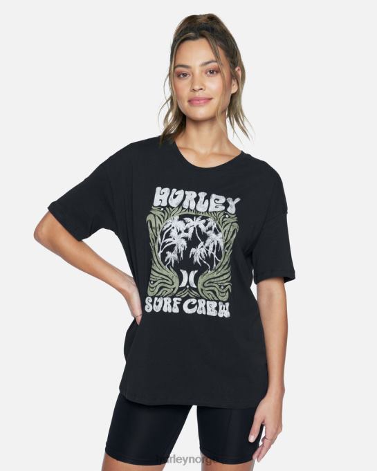 klær kvinner Hurley zak oversized t-skjorte kaviar R406L574