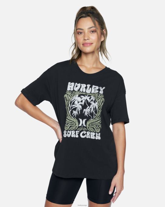 klær kvinner Hurley zak oversized t-skjorte kaviar R406L574