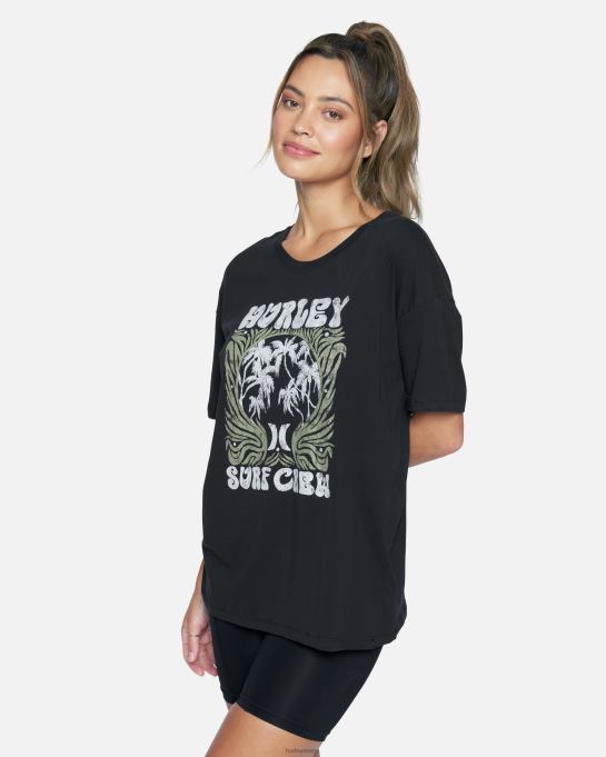 klær kvinner Hurley zak oversized t-skjorte kaviar R406L574