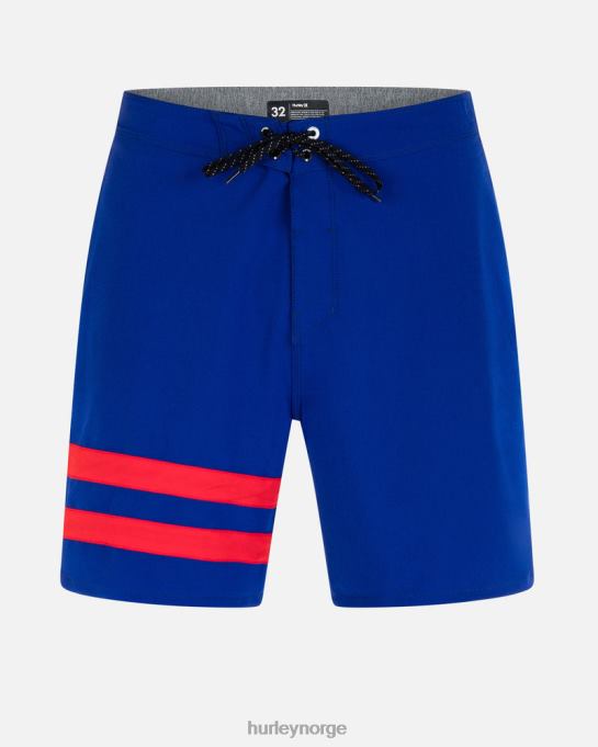 klær menn Hurley Phantom-eco block party 18" boardshort dyp kongeblå R406L143