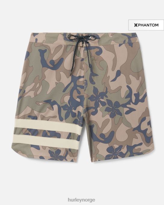 klær menn Hurley phantom block party boardshorts 18" oliven R406L147