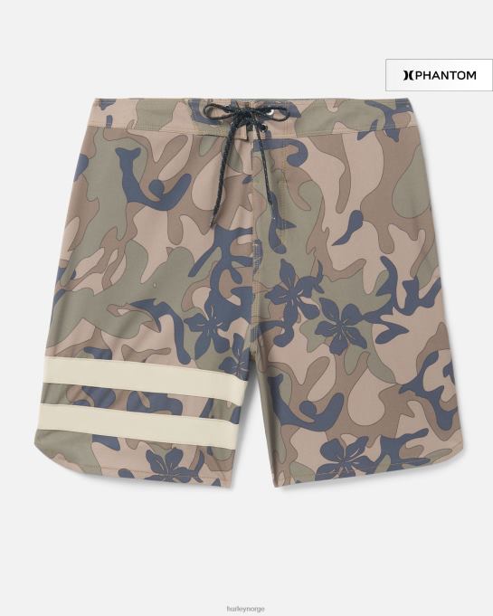 klær menn Hurley phantom block party boardshorts 18" oliven R406L147