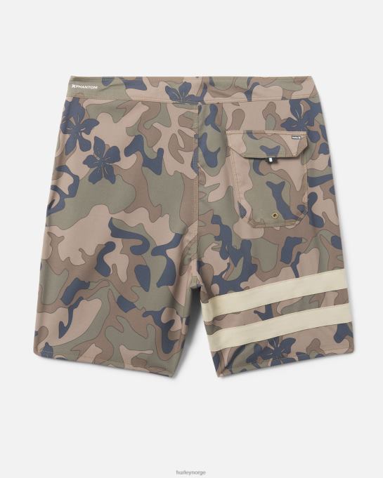 klær menn Hurley phantom block party boardshorts 18" oliven R406L147