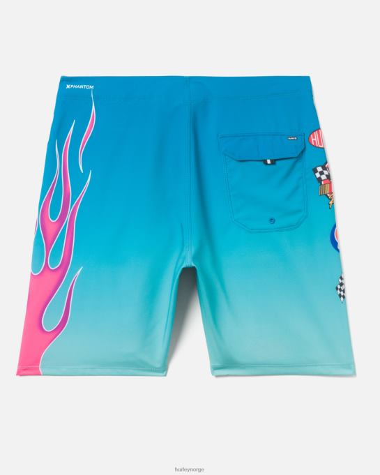 klær menn Hurley phantom-eco nascar flames 18" boardshort arktisk neon R406L181