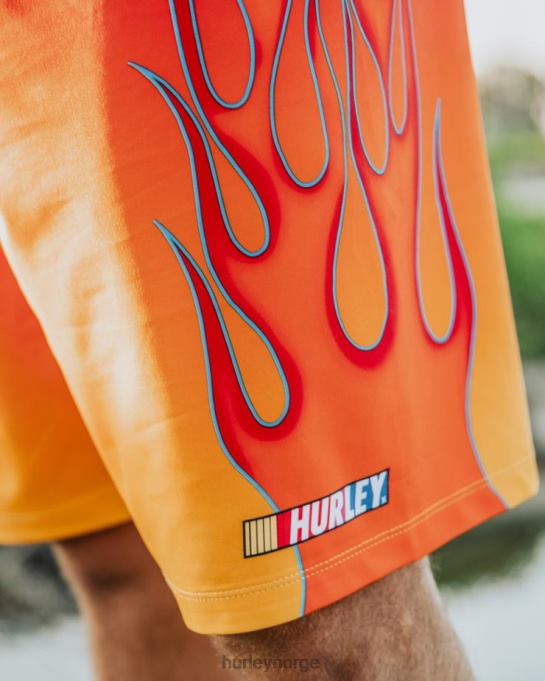 klær menn Hurley phantom-eco nascar flames 18" boardshort enhet rød R406L170