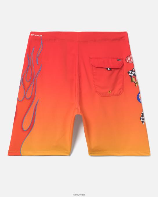 klær menn Hurley phantom-eco nascar flames 18" boardshort enhet rød R406L170