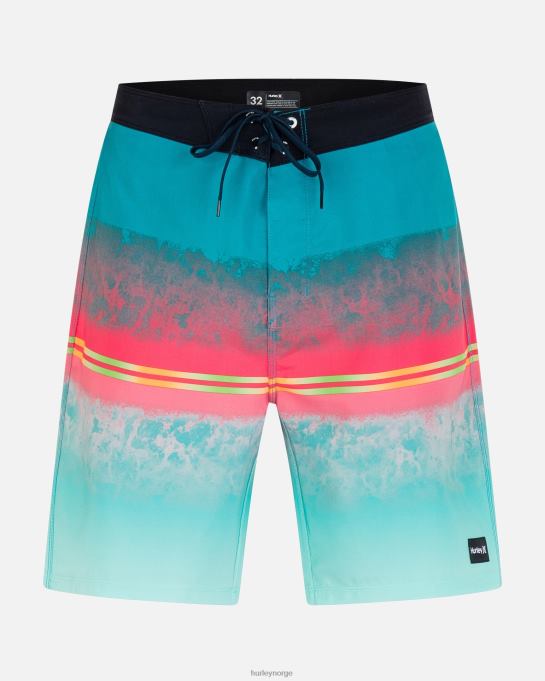 klær menn Hurley weekender 20" boardshorts elektrisk blågrønn R406L183