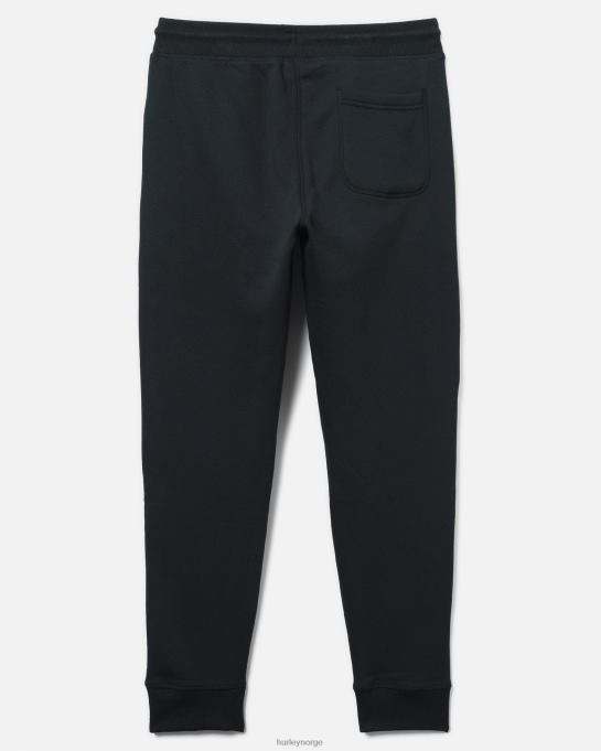klær menn Hurley exist boxed logo avslappet passform bomull fleece jogger svart R406L60