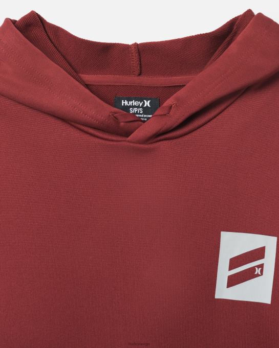 klær menn Hurley finnes bootcamp hettegenser med fransk frotté burgunder R406L41